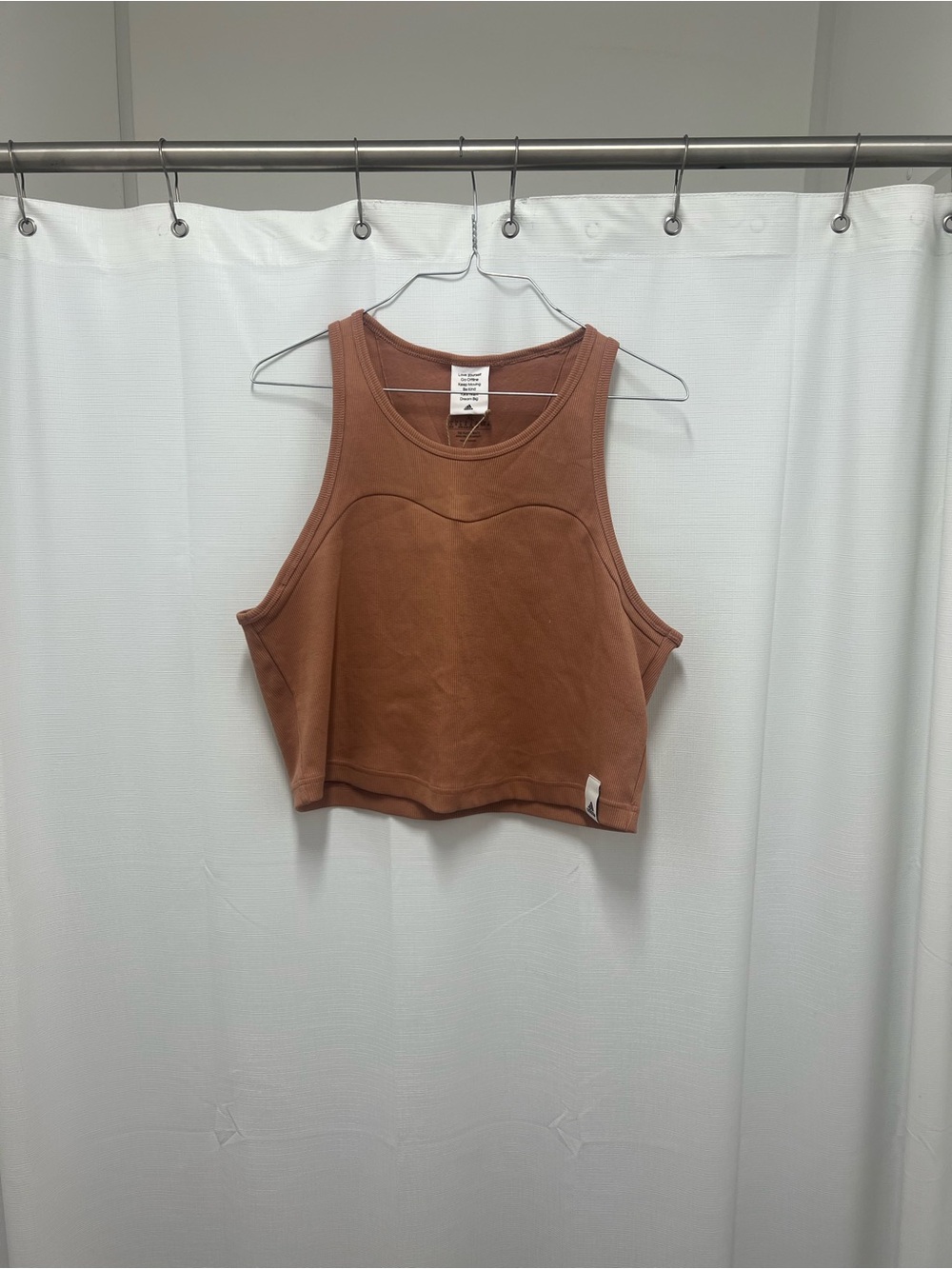 NWOT adidas Rust-Brown Cropped Tank Top